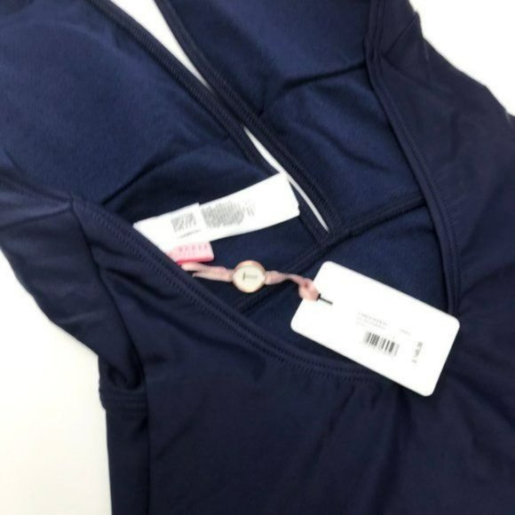 TED BAKER Pikaa Plunging Halter Swimsuit Navy Blue NEW w/Tags Size 6 - Picture 7 of 7